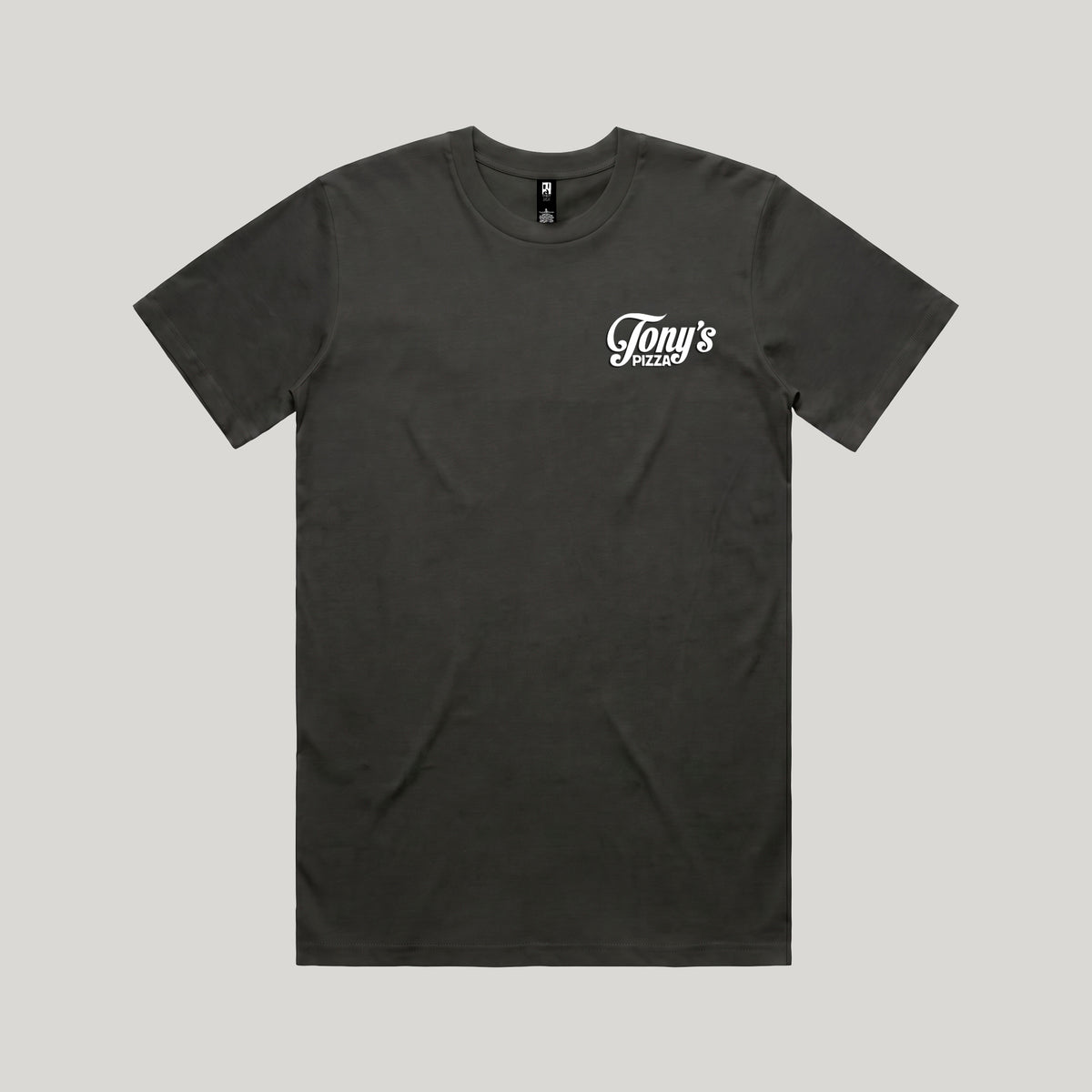 Tony’s Classic Tee small logo | Mörkgrå