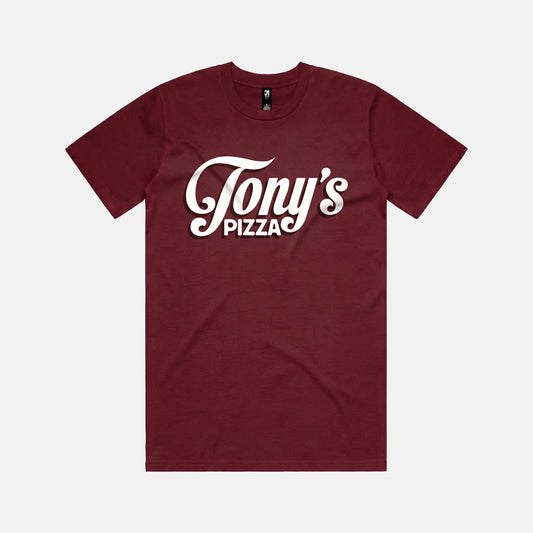 Tony’s Classic Tee large logo | Maroon