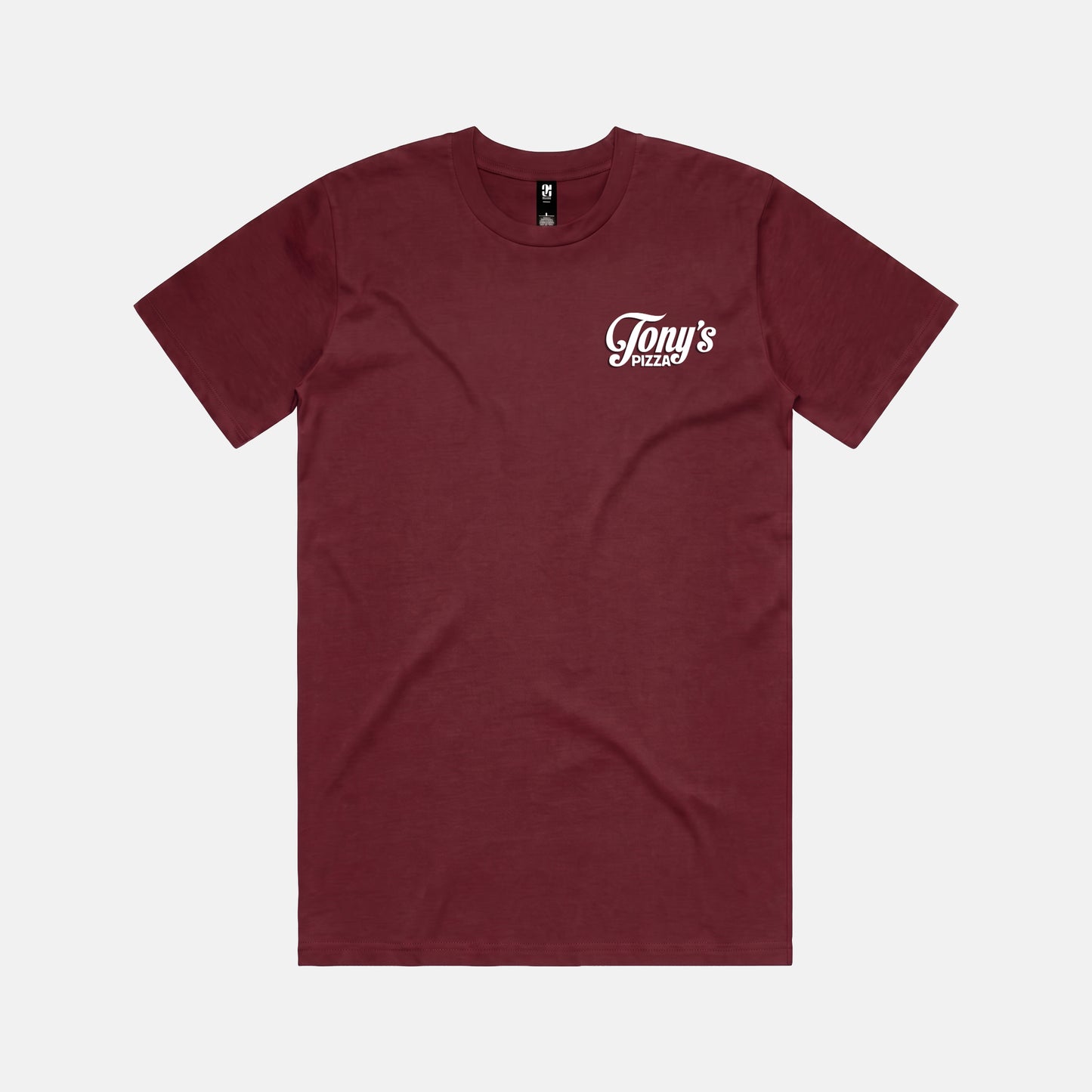 Tony’s Classic Tee small logo | Maroon