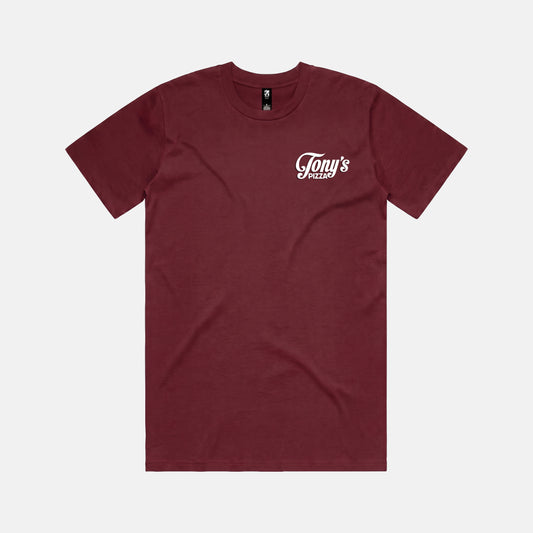 Tony’s Classic Tee small logo | Maroon